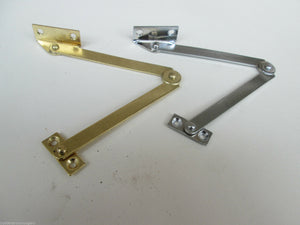 Steel Folding Friction Stay Hinge Polished Chrome.