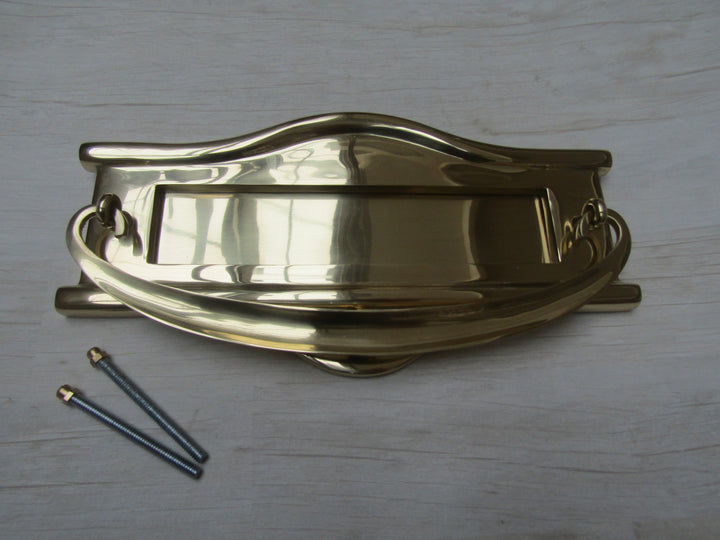 Regency Postal Door Knocker Polished Brass.