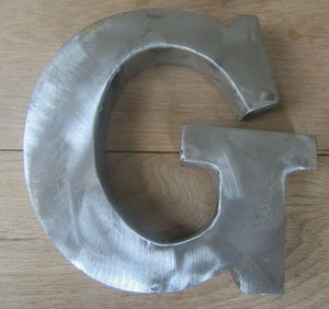 8inch Large Rustic Steel Letter G.