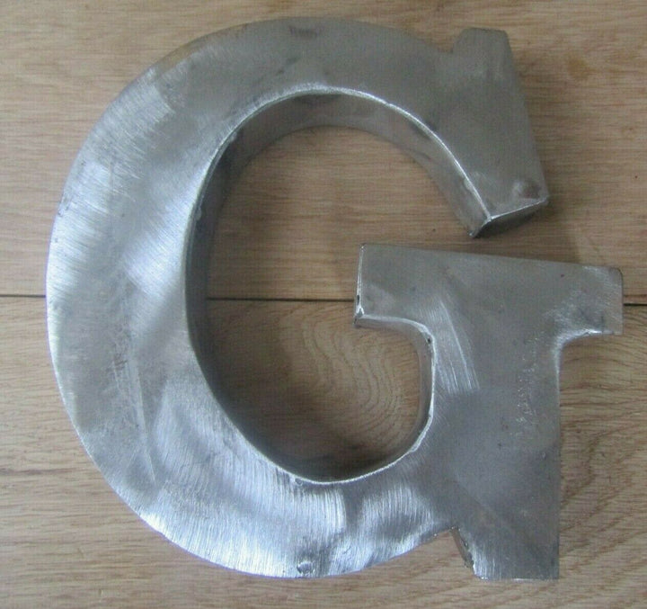 8inch Large Rustic Steel Letter G.