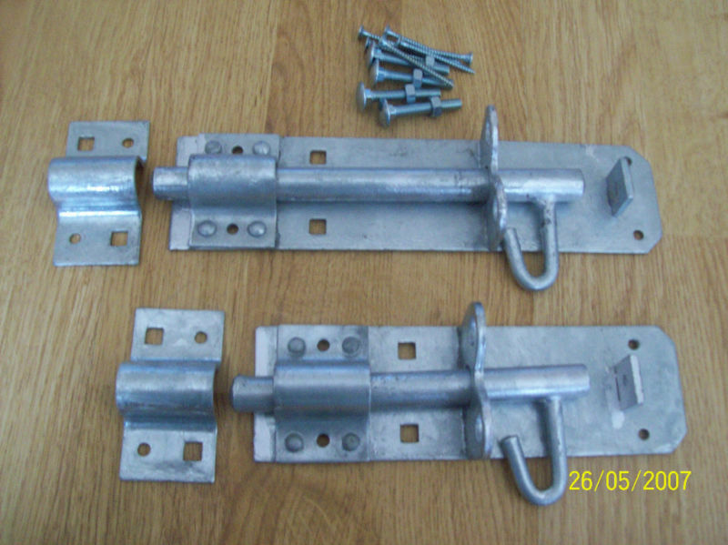 6inch Brenton Pad Bolt Galvanised.