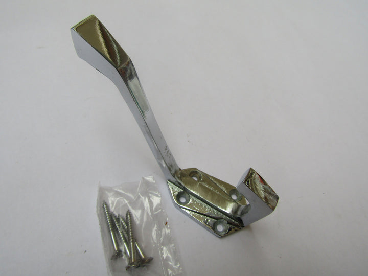 Pack Of 5 Geometric Coat Hooks Chrome.