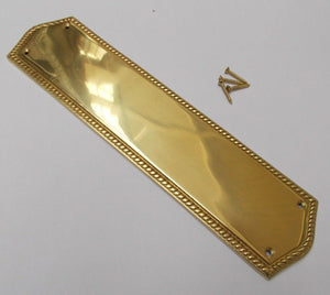Regency Georgian Brass Finger Plate.