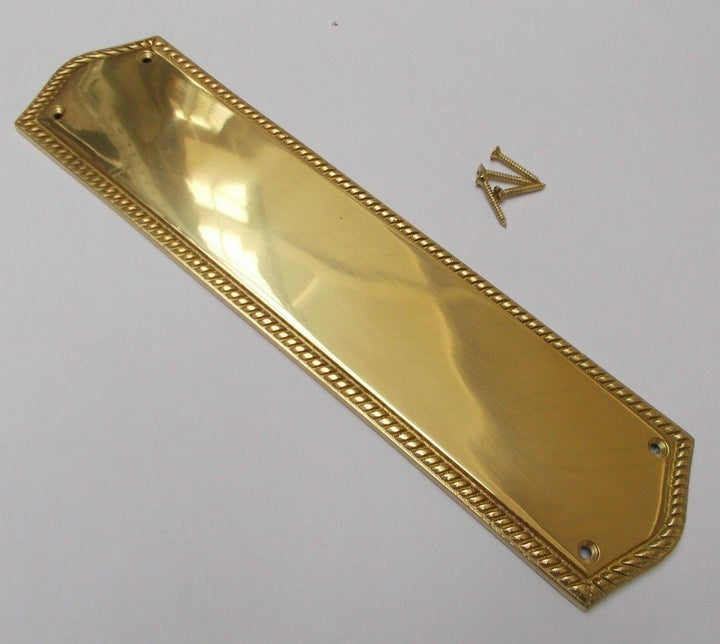 Regency Georgian Brass Finger Plate.