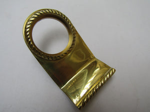 Georgian Door Cylinder Pull Polished Brass.