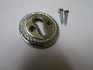 Georgian Open Escutcheon Polished Chrome.