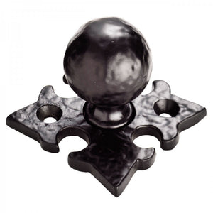 35mm Gothic Knob Handle Black Antique.