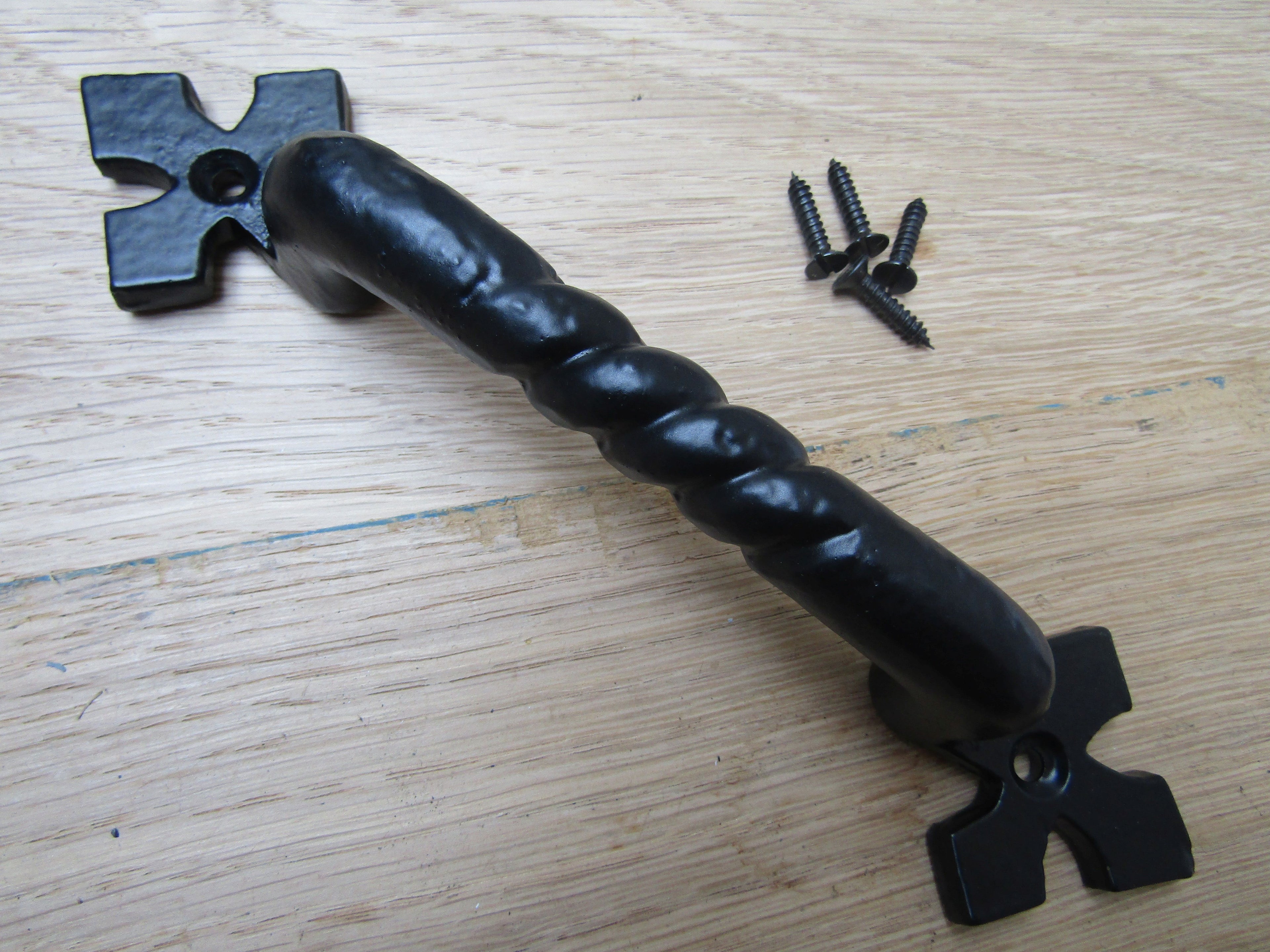 8inch Gothic Door Pull Handle Black Antique.