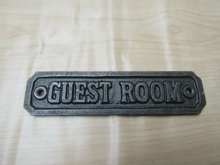 Cast Iron Guest Room Plaque.
