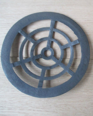 Rustic Cast Iron Gulley Gutter Lid Round Black 8inch.