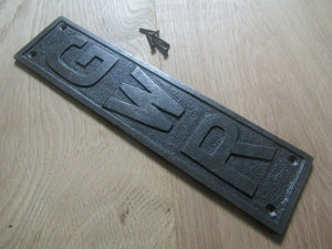12inch GWR-Great Railway Station Plaque Finger Plate.