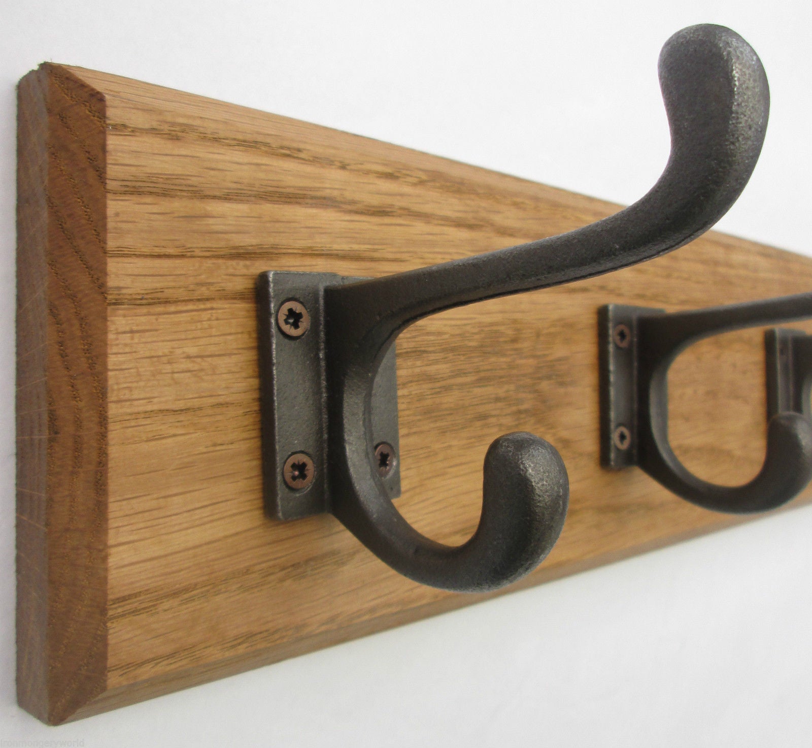 Antique Iron Hall Stand Coat Hook Rail.