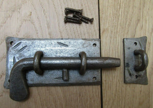 7inch Hand Forged Cottage Slide Bolt Antique Iron.