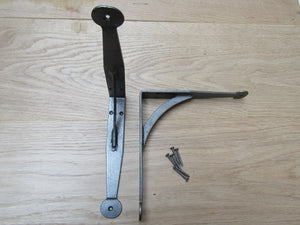 Pair Of Hand Forged Penny End Shelf Brackets 6inch.