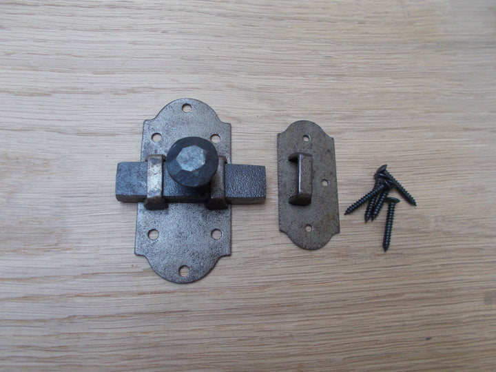 Hand forged Shoot Bolt catch Rustic.