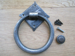 Hand forged Ring Door Knocker Antique Iron.