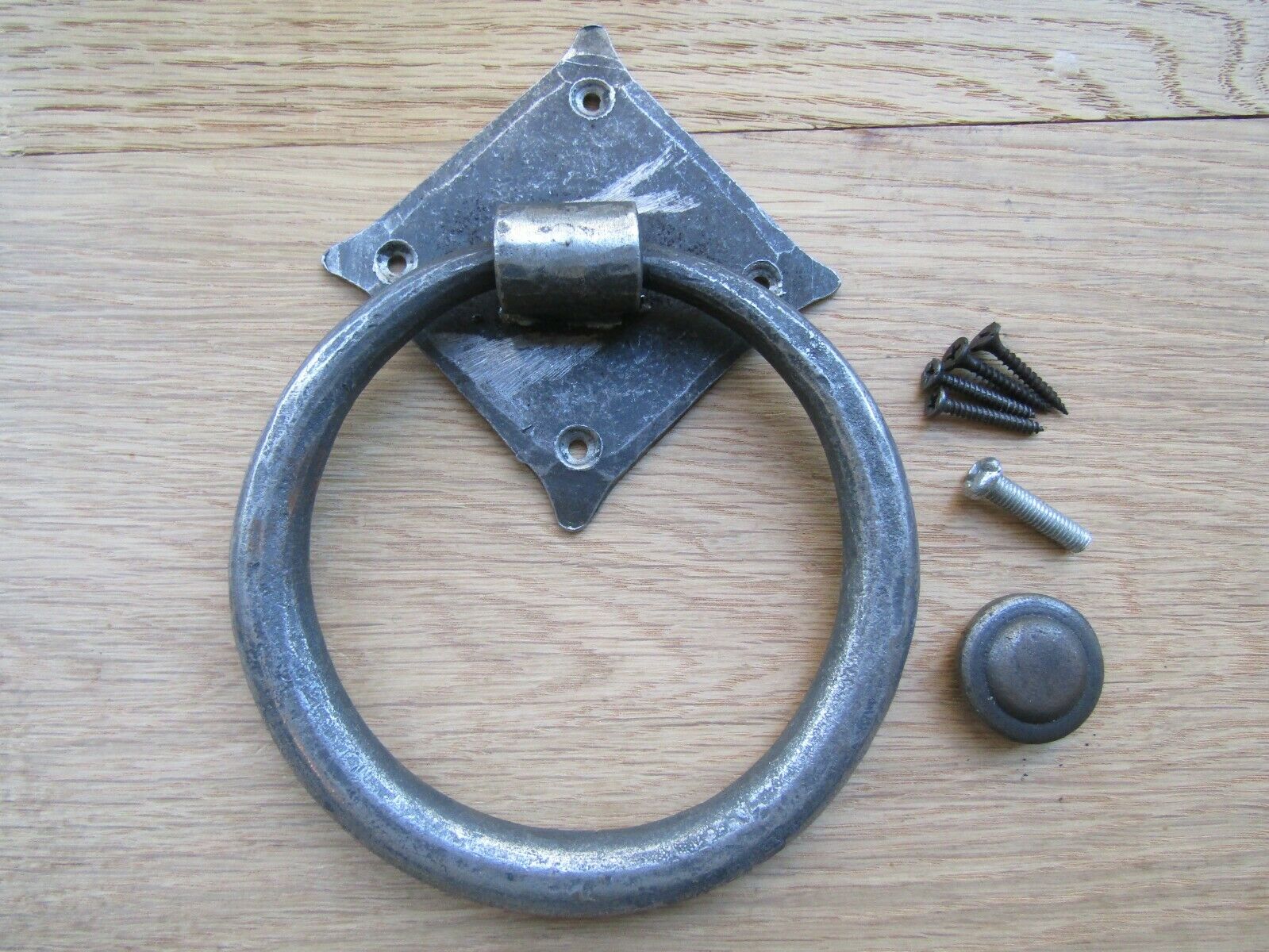 Hand forged Ring Door Knocker Antique Iron.