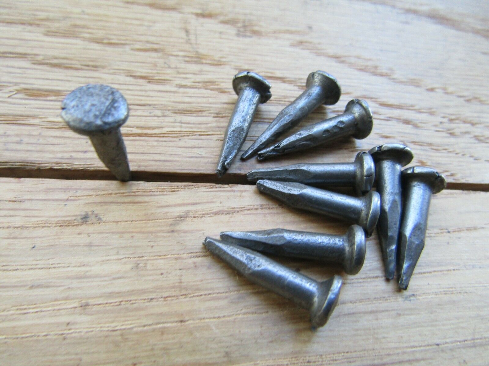 Pack of 10 Rose Head Blacksmith Deco Nails 20mm.