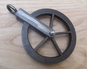 Cast Iron Hanging Pulley wheel.