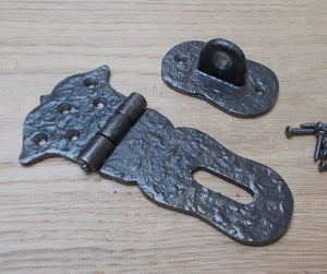 Hasp And Staple Antique Iron Cast Iron.