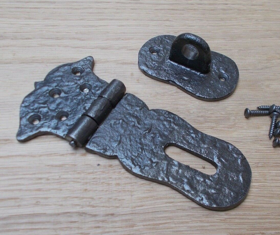 Hasp And Staple Antique Iron Cast Iron.