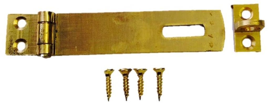 Hasp And Staple 38mm Extra Small Brass.
