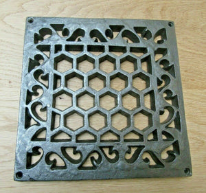 9inch x 9inch Heritage Flat Grille Cover Antique Iron.