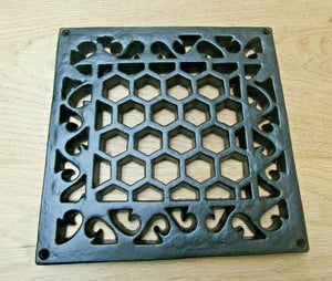 9inch x 9inch Heritage Flat Grille Cover Black Antique.