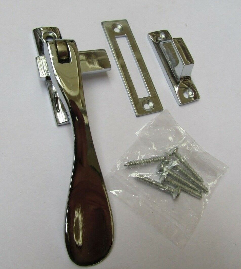 Hook & Mortice fastener Dual Handed Polished Chrome.
