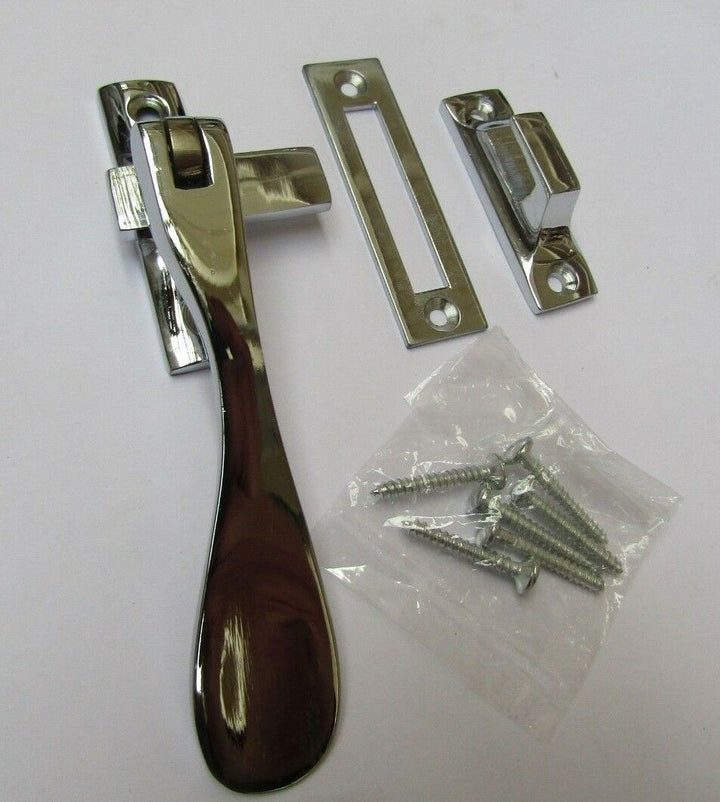 Hook & Mortice fastener Dual Handed Polished Chrome.