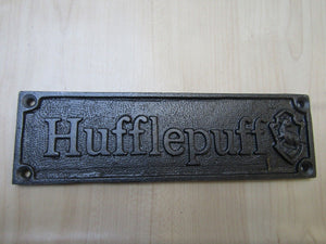 Cast Iron Hufflepuff Plaque.