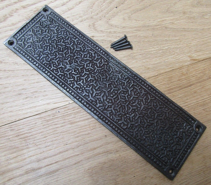 Antique Iron Inca Finger Plate.