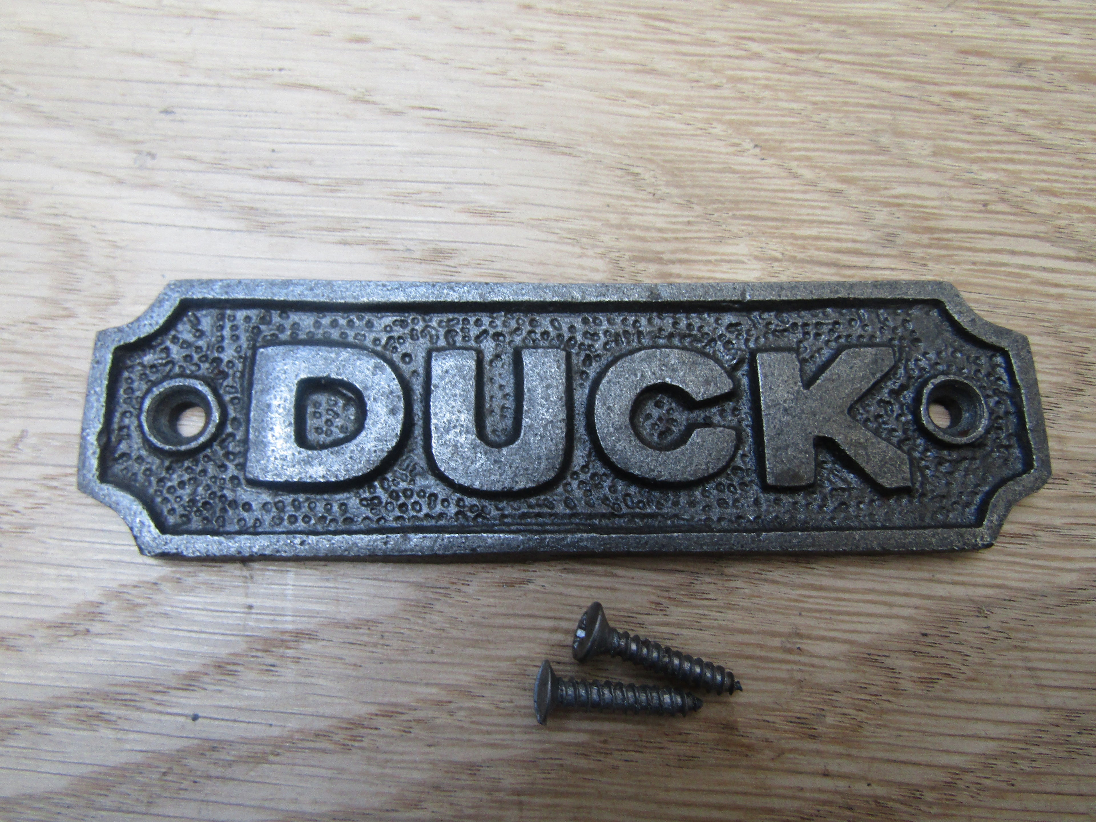 Cast Iron Duck Plaque.