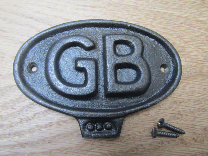 Cast Iron GB Plaque.