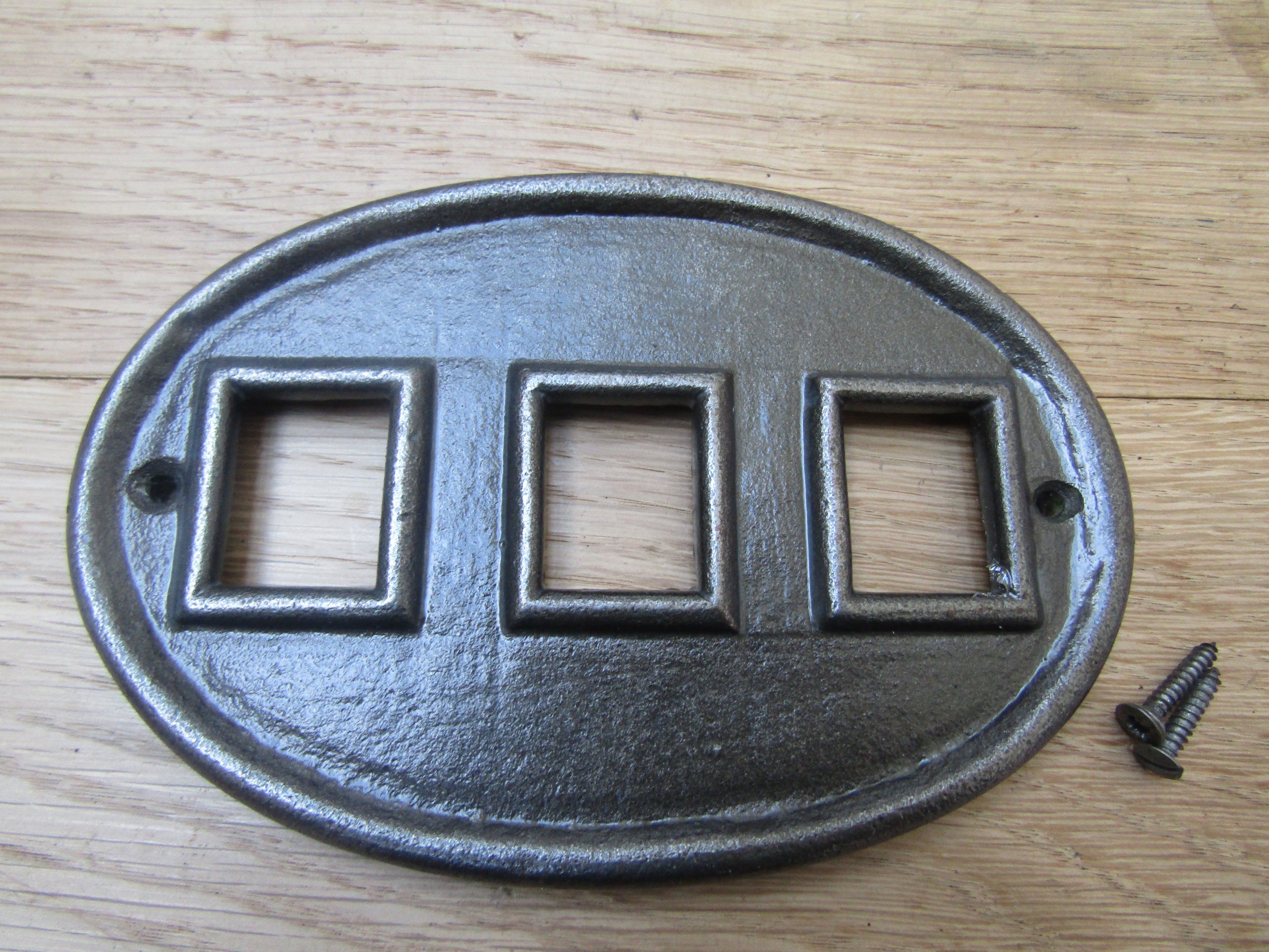 Cast Iron House Number Insert Plaque.