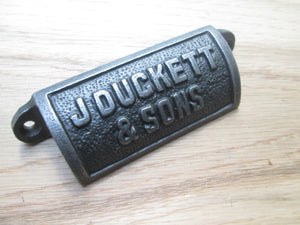 Antique Iron Retro Cup Handle J Duckett & Sons.