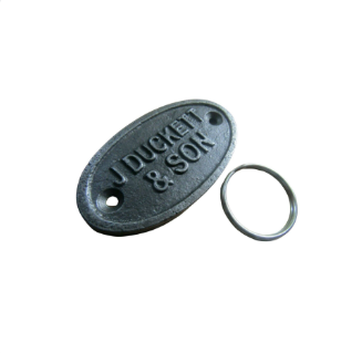 J. Duckett & Son Industrial Cast Iron Key Ring.