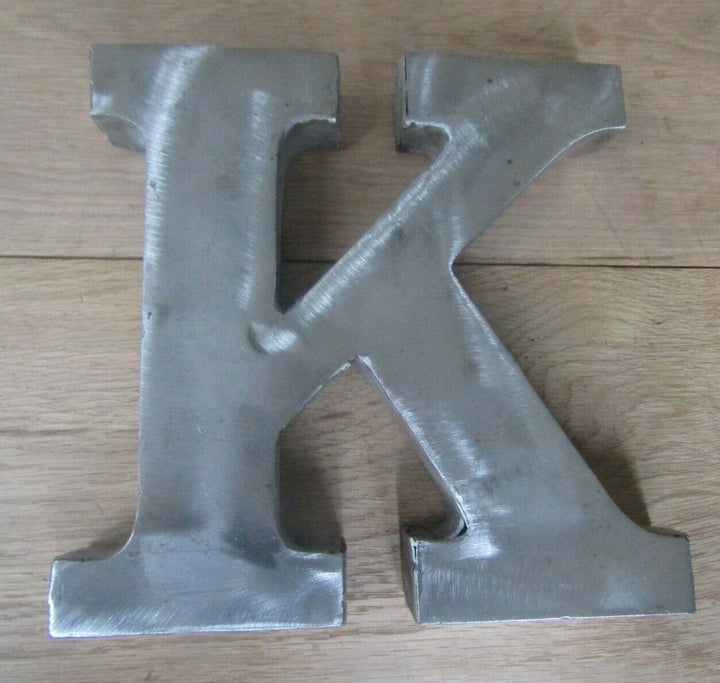 8inch Large Rustic Steel Letter K.