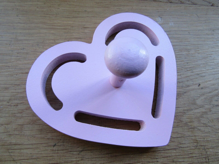 Heart Hanging Hook Baby Pink.