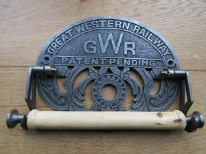 Cast Iron GWR Kitchen Roll Holder.