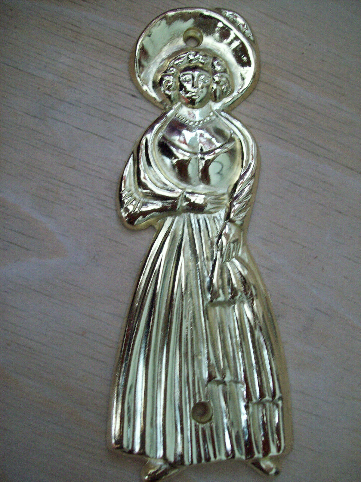 Steel Womens Door Sign Brass.