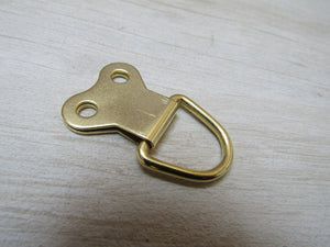 Pack of 20 D Rings Large Double Brass Gold.