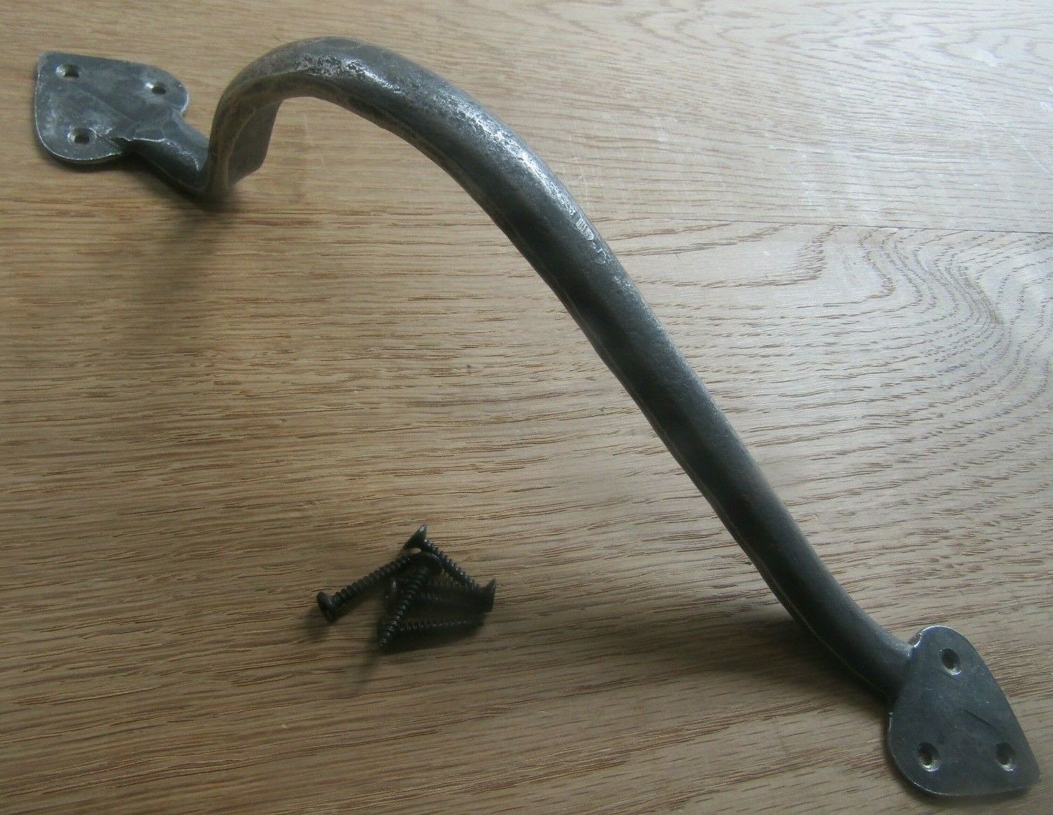 Handforged Wiltshire Pull Handle Antique Iron Large 335mm.