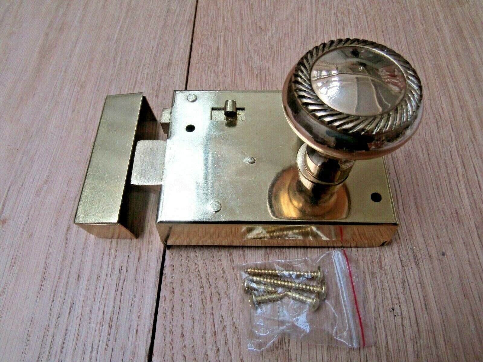 4inch Rim Latch Brass & Georgian Rim Brass Set.