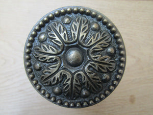 Leaf Curtain Hold back Antique Brass.