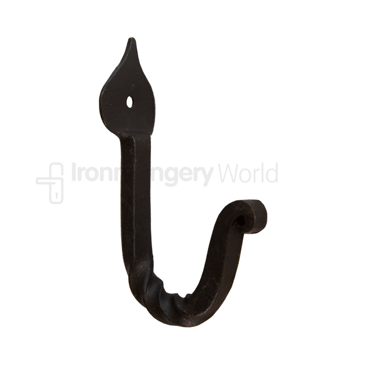 Leaf Twisted Hook Black Wax.