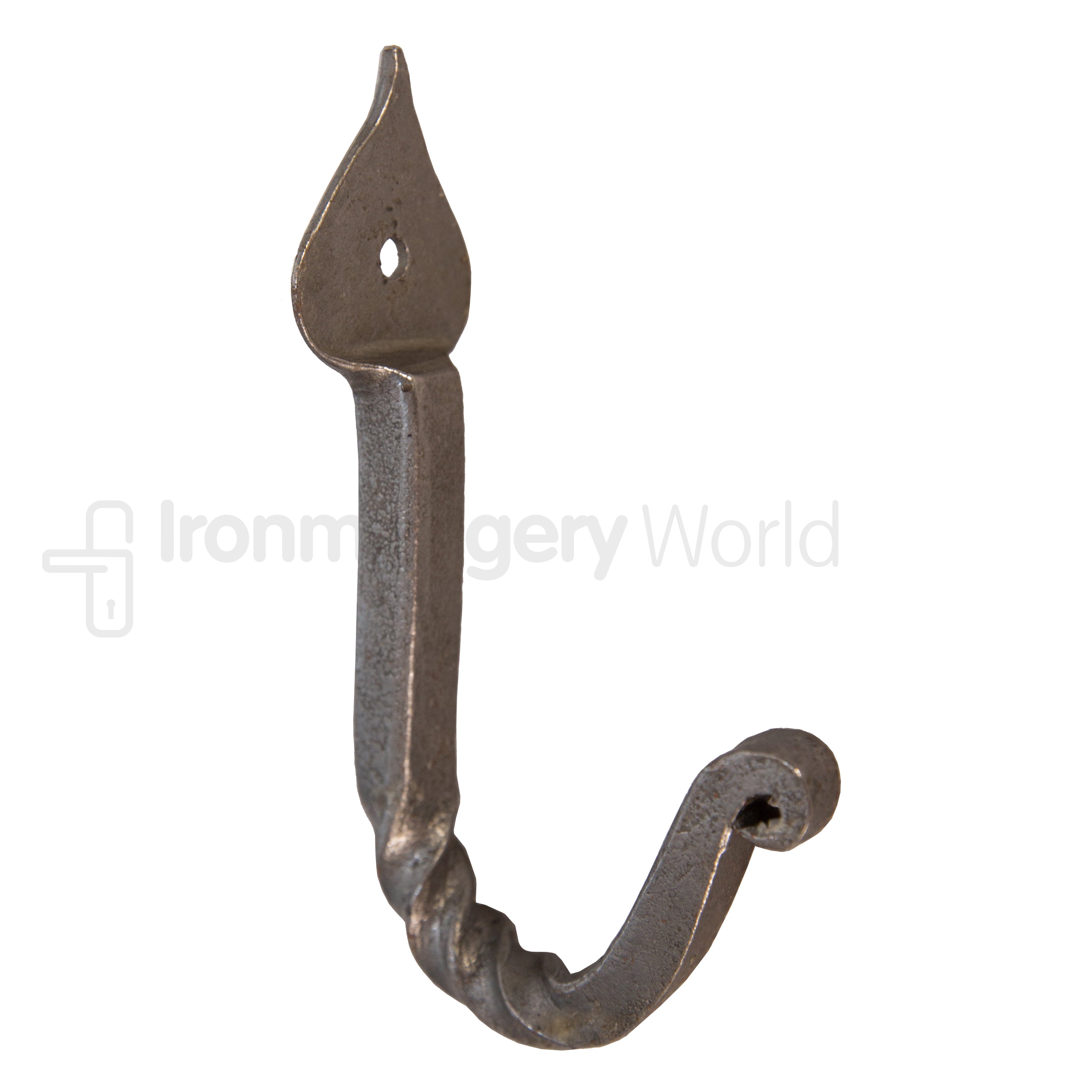 Leaf Twisted Hook Antique Iron.