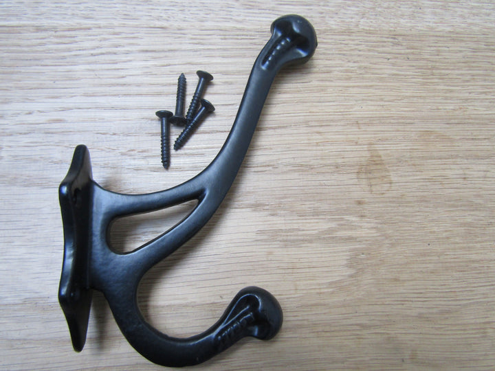 Lincoln Coat Hook Black Antique.