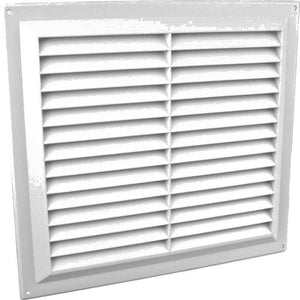 9inch x 9inch Louvre Air Vent White.