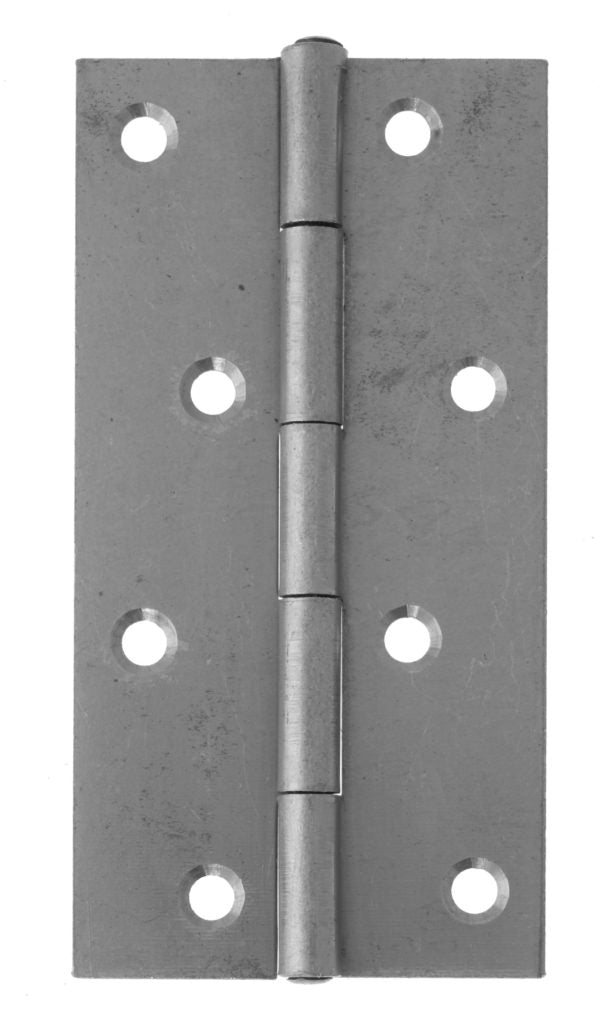 Steel Narrow Pattern Fixed Pin Butt Hinge Satin Chrome Pack of 2